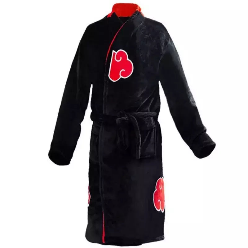 Naruto anime uzumaki akatsuki roupões de banho pijamas homem cosplay trajes para casa yondaime namikaze roupão de banho térmico pijama