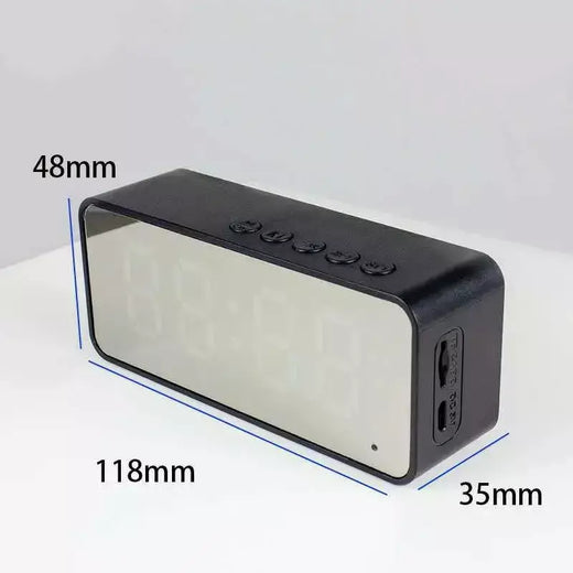 Altifalante Sem Fio Bluetooth Pequeno Mini Despertador Canhão Portátil Mini Voz Transmita o Cartão Insert Veicular Sistema De Áudio W