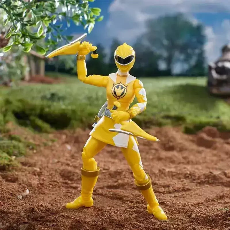 Hasbro power rangers relâmpago coleção dino trovão amarelo ranger/lost galaxy verde/força selvagem azul figura de ação modelo presentes
