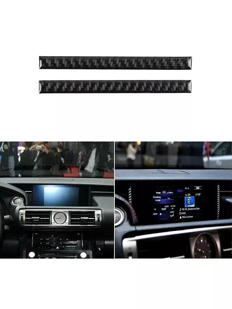 Material De Fibra De Carbono Adesivos, Auto Molduras Interiores, Tira Decorativa, Acessórios Do Carro, Lexus IS250 IS250C IS300 2014-2018