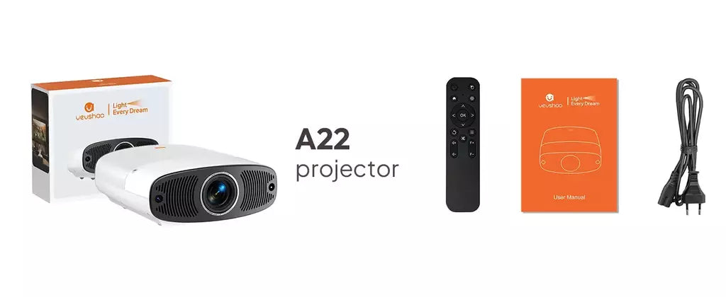 Vevshao a22 projetor full hd 1080p 4k 1000ansi android wifi foco automático 10w * 2 projetor de home theater para vídeo de reunião de escritório