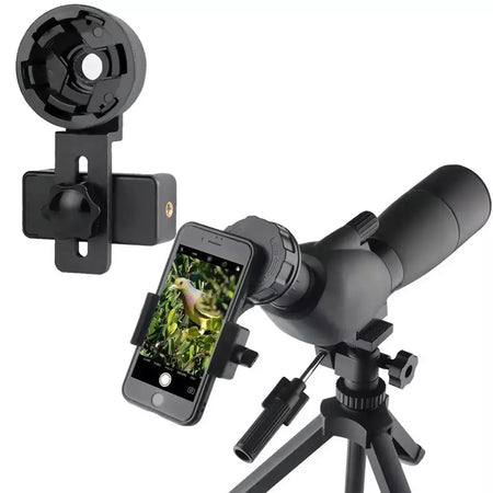 Spotting scope smartphone câmera adaptador telescópio câmera adaptador de telefone celular montagem para binocular monocular alinhado rápido
