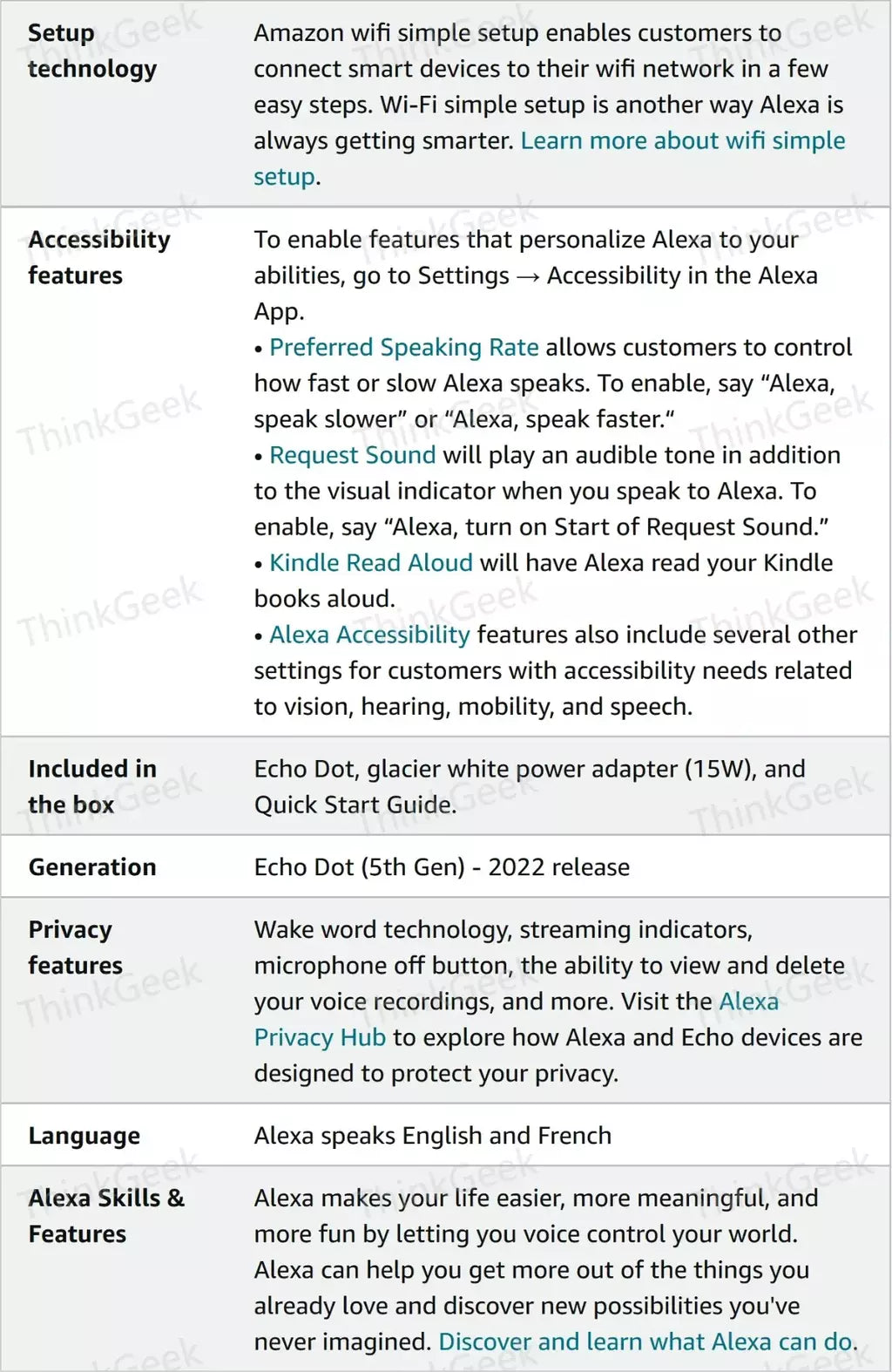 Alto-falante inteligente Echo Dot Alexa