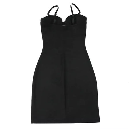 Wechery mulher roupas tubo de estiramento emagrecimento corpo shapewear controle deslizamento coxa comprimento roupa interior branco festa à noite vestidos midi