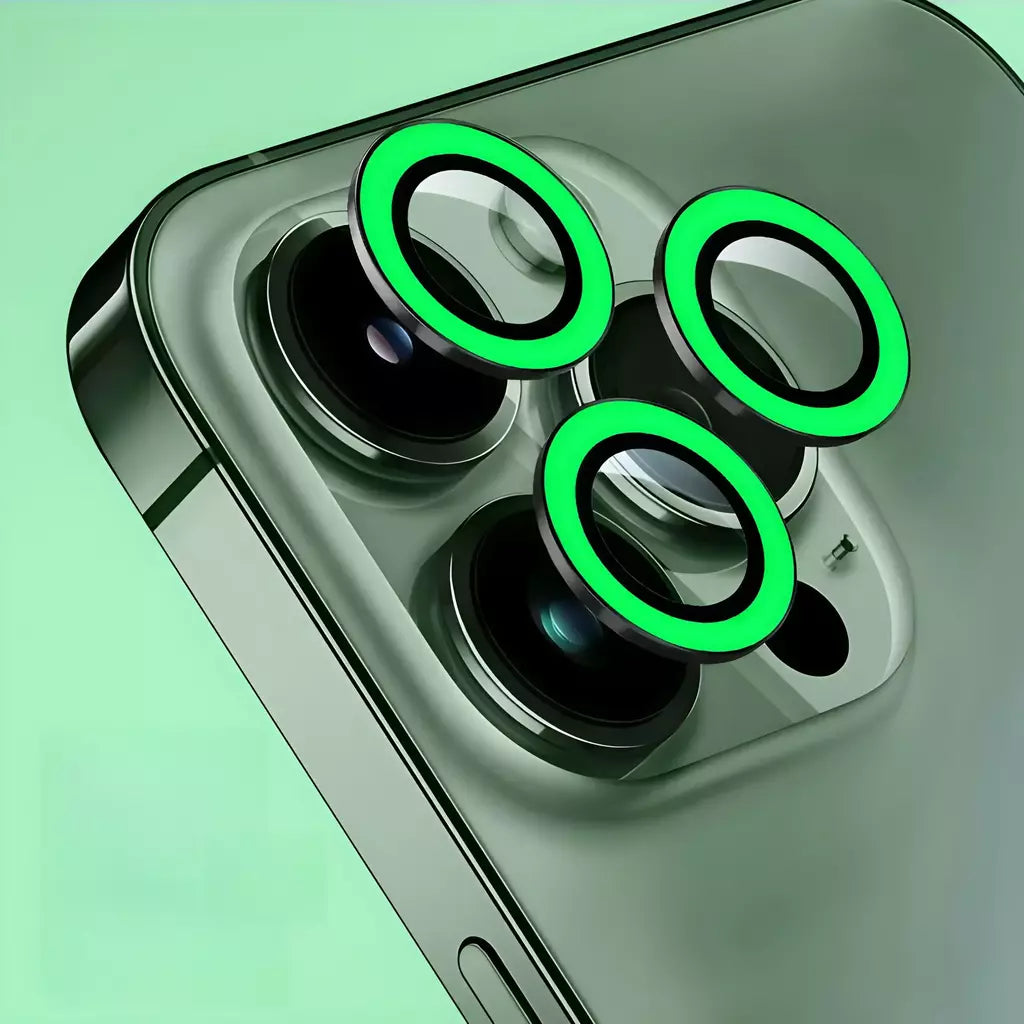 Película protetora de câmera de cerâmica luminosa, 2-3 peças para iphone 16 12 13 14 15 pro max 15 plus 13 12 mini anel de lente tampa brilhante de vidro