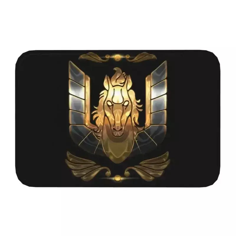 Personalizado cavaleiros do zodíaco saint seiya pegasus fantasia capacho tapete antiderrapante banheiro cozinha garagem tapete 40*60cm