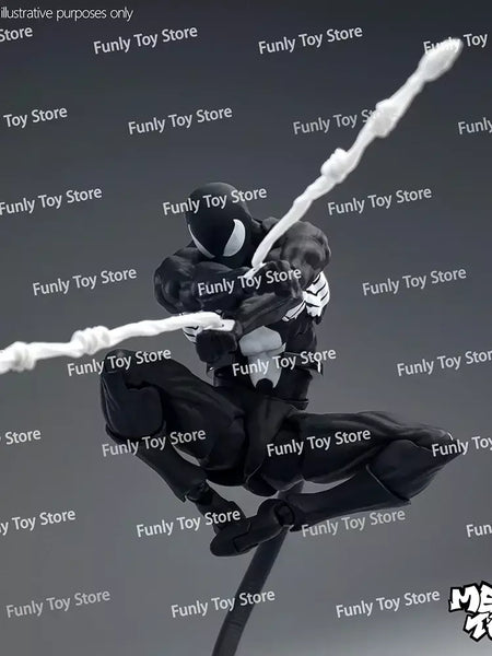Em estoque brinquedos bagunça homem aranha symbiote spiderman messtoys scarlet aranha terno preto vizinho anime figura de ação presentes brinquedos