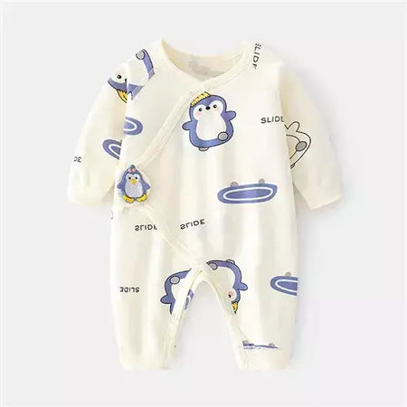 Algodão bebê recém-nascido menina menino macacão impressão infantil macacão casual roupas recém-nascidos para meninas meninos primavera outono roupas novo 0-6m