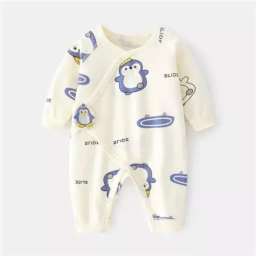 Algodão bebê recém-nascido menina menino macacão impressão infantil macacão casual roupas recém-nascidos para meninas meninos primavera outono roupas novo 0-6m
