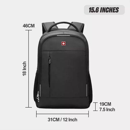 SWISS MILITARY-Mochila impermeável para laptop USB de grande capacidade 17 "para homens, mochila de negócios de moda para escola, mochila