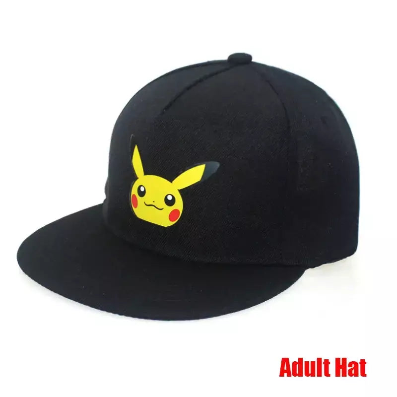 Anime figura pokemon boné de beisebol pikachu chapéu ajustável pokemon cosplay hip hop dos desenhos animados chapéus adultos menino menina crianças presentes aniversário