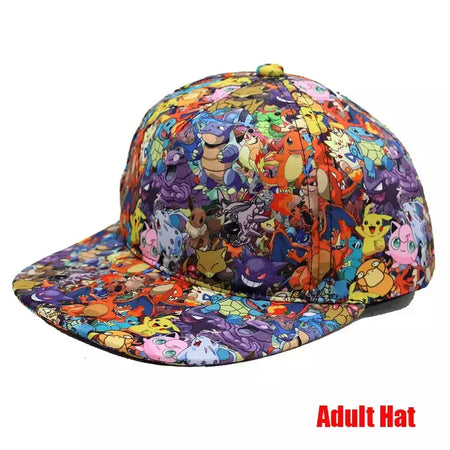 Anime figura pokemon boné de beisebol pikachu chapéu ajustável pokemon cosplay hip hop dos desenhos animados chapéus adultos menino menina crianças presentes aniversário