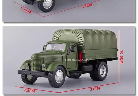1:24 ca10 caminhão vintage modelo de carro blindado brinquedo liga diecast militar transportadora veículos modelos som luz crianças presentes