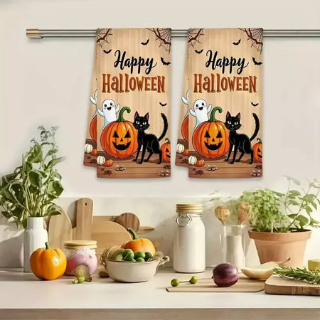 Halloween pano de lavar louça prato toalha de microfibra festiva mesa de cozinha esfregão decoração toalha de banho toalha de cozinha