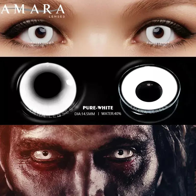 AMARA-Lentes de Contato Coloridas Anime Cosplay, Hoshino Ai Pupil, Anime Colorido, Halloween, 2 Unidades, 1 Par