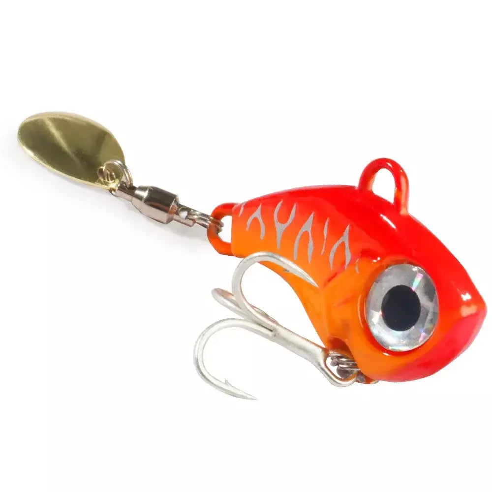 Spinner isca vib colher de metal gabarito pesca vibração 10g 20g 30g artificial duro isca lantejoulas pesca oscilação rotativa isca giratória