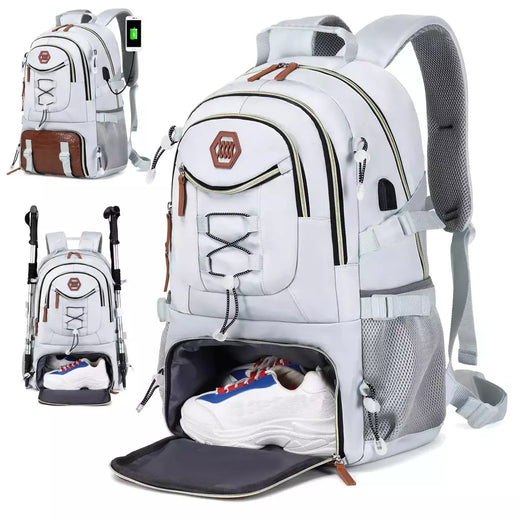 Mochila de caminhada impermeável para homens e mulheres, acampamento ao ar livre, bolsa de viagem, 17 "laptop, 40L