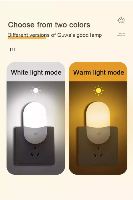 Lâmpada de cabeceira LED Mini Night Light, EU, EUA Plug, Proteção para os olhos, Uso para Quarto, Sala de estar, Alimentação do bebê