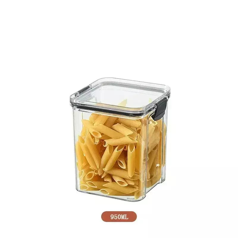 Conjuntos de cozinha empilháveis selados, 460-1800ml, caixa de plástico para armazenamento de alimentos, garrafa multigrãos, frutas secas, chá, recipientes de armazenamento