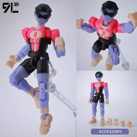 9l3d impresso invincible menino lucky13 manequim13 conquistar lex allen super-heróis anime brinquedos figuras de ação manequim modelo ornamentos