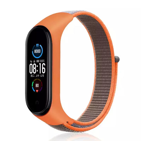 Correia de nylon para Xiaomi Mi Band, pulseira esportiva confortável, pulseira para Mi Band 7, 6, 5, 4, 3