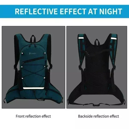 Caminhadas mochila impermeável poliéster resistente ao desgaste das mulheres dos homens trekking mochila em camadas saco de armazenamento esporte para exercício fitness
