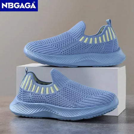 Crianças meninos sapatos casuais leves sola macia respirável crianças meninas esportes andando tênis antiderrapante