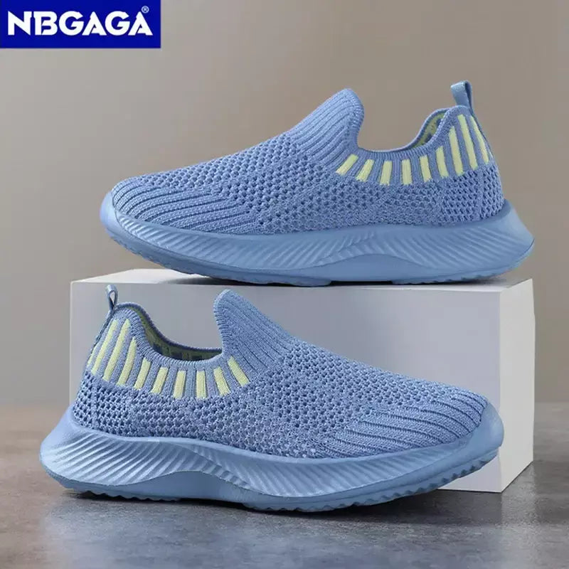 Crianças meninos sapatos casuais leves sola macia respirável crianças meninas esportes andando tênis antiderrapante