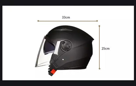 Homens motocicleta metade capacetes lente dupla scooter moto capacete casco aldeia equitação capacete de moto motocross capacetes-JIEKAI