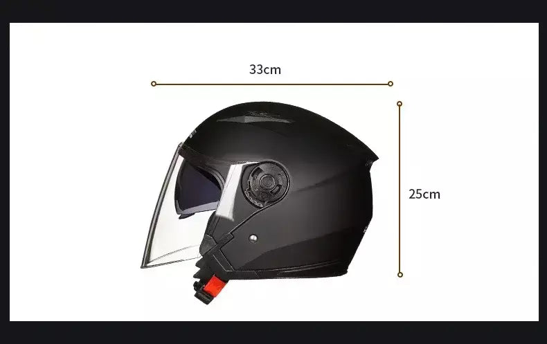 Homens motocicleta metade capacetes lente dupla scooter moto capacete casco aldeia equitação capacete de moto motocross capacetes-JIEKAI