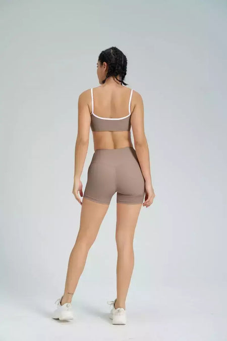 Terno de Yoga Patchwork de duas peças para mulheres, cintura alta Flare Leggings, roupas de treino Fitness Sportswear agasalho