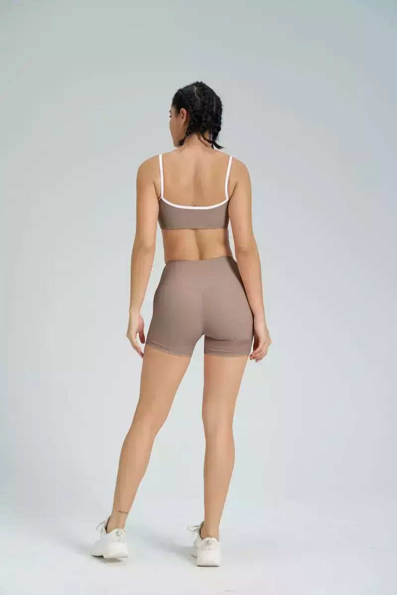 Terno de Yoga Patchwork de duas peças para mulheres, cintura alta Flare Leggings, roupas de treino Fitness Sportswear agasalho