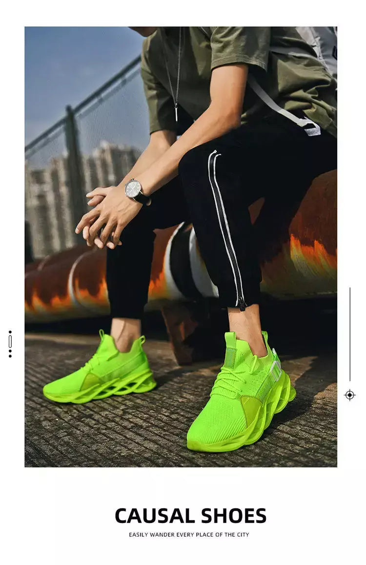 Venda quente moda roxo tênis casuais das mulheres dos homens lâmina tênis de corrida tamanho grande 48 luz respirável sapatos esportivos masculino malha tênis