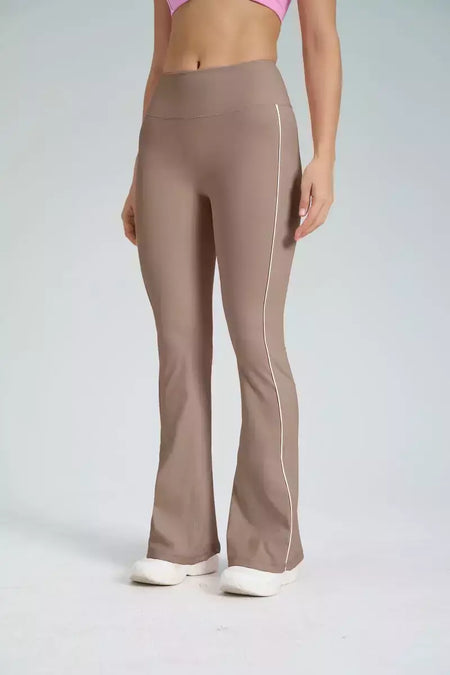 Terno de Yoga Patchwork de duas peças para mulheres, cintura alta Flare Leggings, roupas de treino Fitness Sportswear agasalho