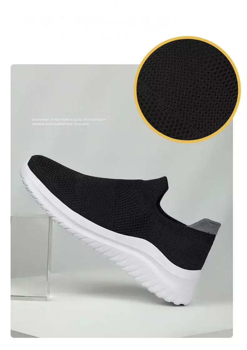 Sapatos masculinos tênis de malha respirável deslizamento em tênis de corrida ao ar livre antiderrapante casal jogging treinamento caminhadas sapatos esportivos