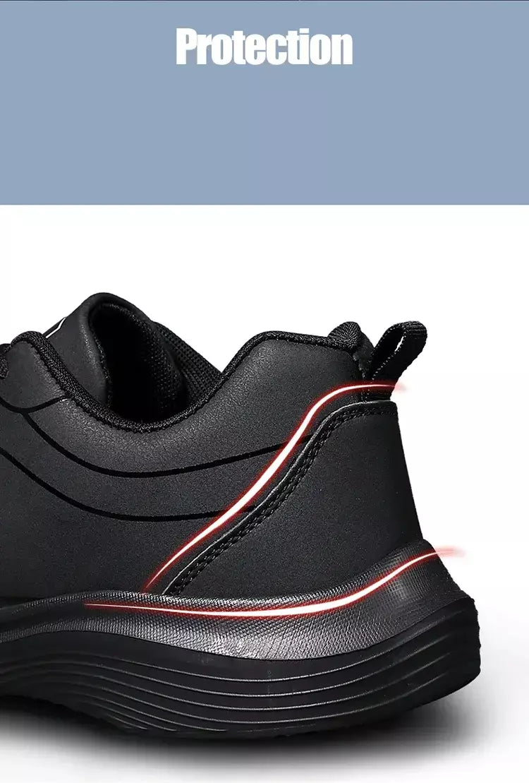 Novos homens tênis de corrida inverno quente masculino tênis antiderrapante respirável sapatos de caminhada rendas até sapatos casuais macios leves