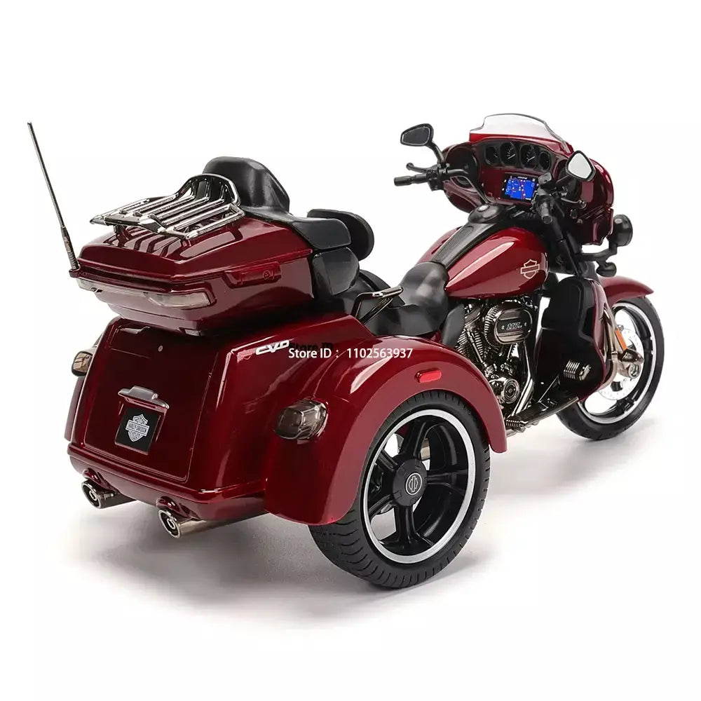 Maisto 1:12 motocicleta harley 2021 CVO TRI GLIDE ULTRA LIMITED Veículos fundidos Colecionáveis Hobbies Modelo de motocicleta Brinquedos