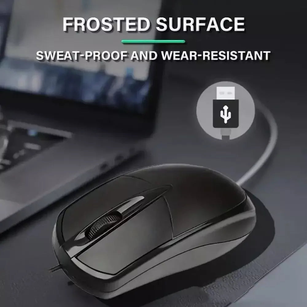 Mouse óptico usb com fio, mouse para laptop, home office, rolo antiderrapante 3d 1200dpi, jogo mause, acessórios de computador para pc desktop