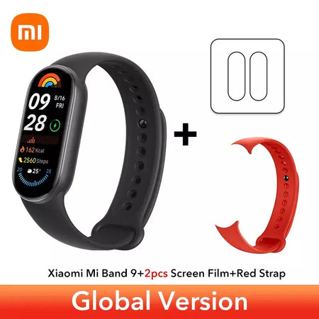 Versão global xiaomi banda inteligente 9 1.62 display amoled spo2 monitoramento 21 dias de vida útil da bateria mais de 150 modos esportivos smartband