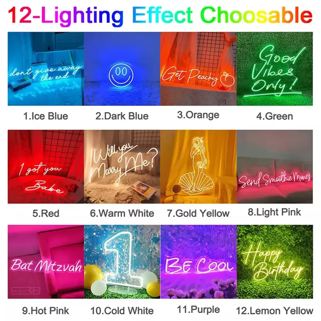 Nome personalizado sinal de néon festa de aniversário do bebê presente quarto do miúdo decoração da parede casa led nome sinal dormitório decoração presentes personalizados para ela