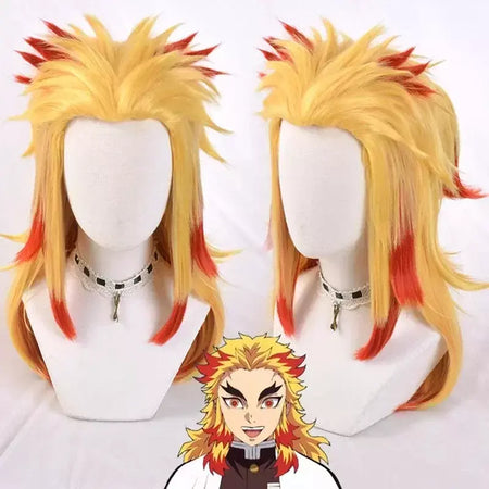 Anime rengoku kyojuro cosplay trajes trem mugen demônio slayer kimetsu não yaiba robe ternos para adultos crianças perucas cos outfit festa
