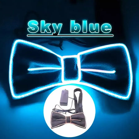 Suspensórios de led iluminados masculinos, gravata borboleta unissex, calças elásticas ajustáveis, suspensório iluminado com led para festival de música, festa de fantasia
