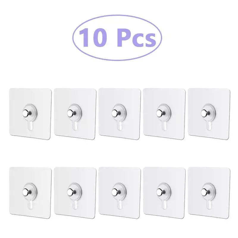 Ganchos Adesivos De Parede, Cartaz, Foto, Quadro, Cabides De Relógio, Gancho De Parafuso Sem Soco, Cozinha, Organizador De Banheiro, Titulares, 10 Pcs, 20 Pcs