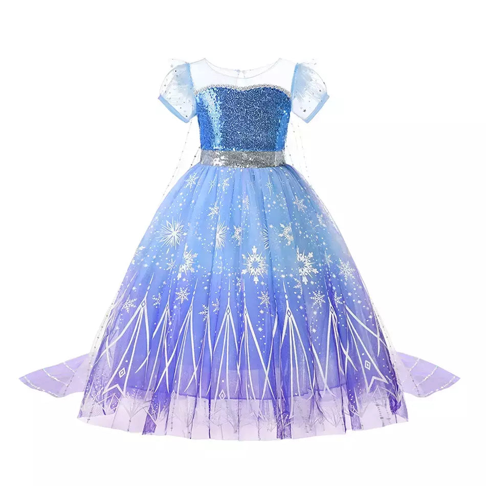 Elsa menina vestidos princesa traje crianças lantejoulas fantasia crianças cosplay rainha roupas halloween carnaval vestidos de festa