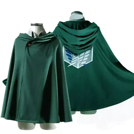 Anime ataque manto shingeki no kyojin scouting legião cosplay traje cos capa verde roupas dos homens cosplay traje feminino