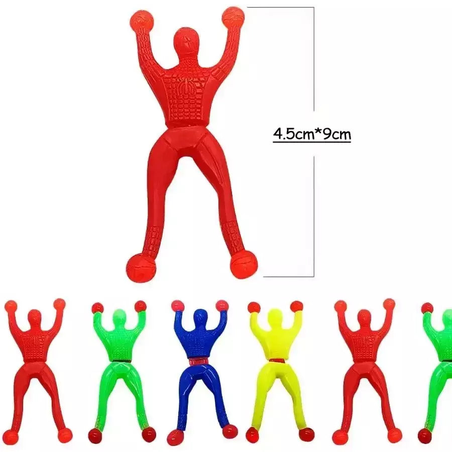 10/100 pçs novidade pegajoso parede escalada alpinista homens crianças menino festa de aniversário favores suprimentos pinata enchimentos saco de tratamento presentes