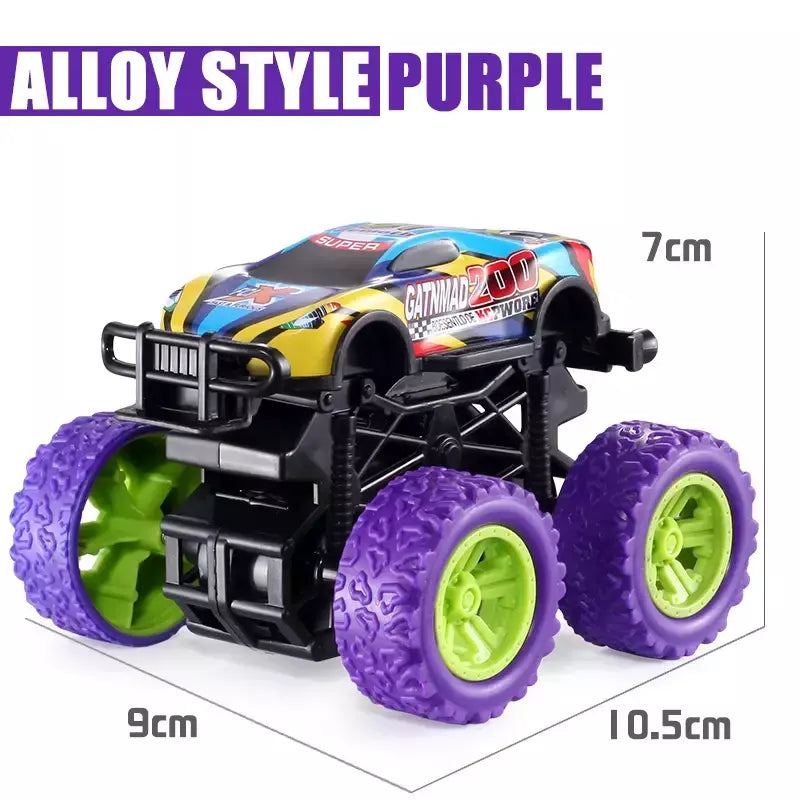 Puxar para trás carro de brinquedo rotação inercial carro de quatro rodas motriz veículo fora de estrada suv carro de corrida de energia brinquedo das crianças cargift