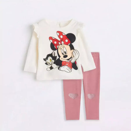 2 pçs bonito conjuntos de roupas da menina do bebê meninas topos + calças primavera outono criança menina outwear para 0-4yrs