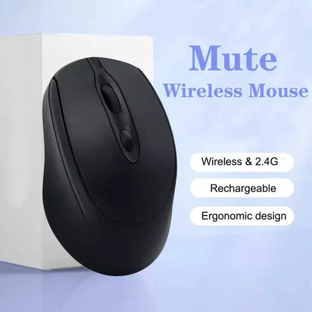 Rato de jogo sem fio recarregável 2.4g bluetooth-mouse sem fio usb silencioso gamer ratos para computador portátil mac tablet