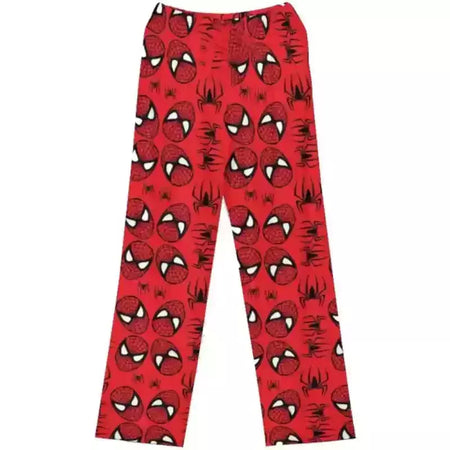 Olá kitty homem-aranha algodão solto senhoras calças de pijama calças de pijama feminino masculino dos desenhos animados sleep bottoms lounge wear menina sono